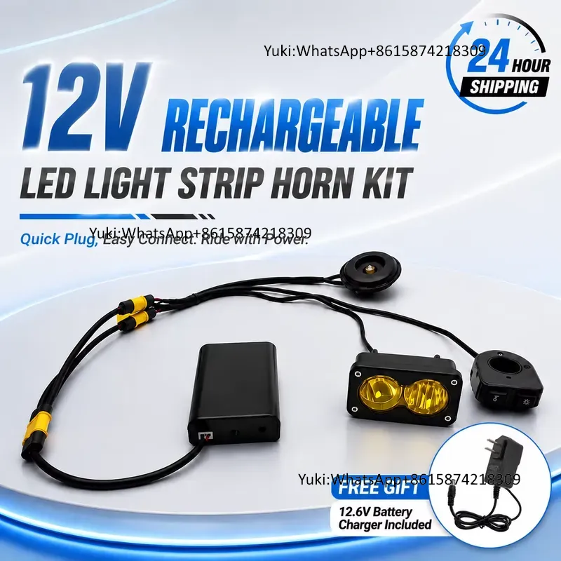 Speaker Kit - نظام إضاءة LED قابل لإعادة الشحن
