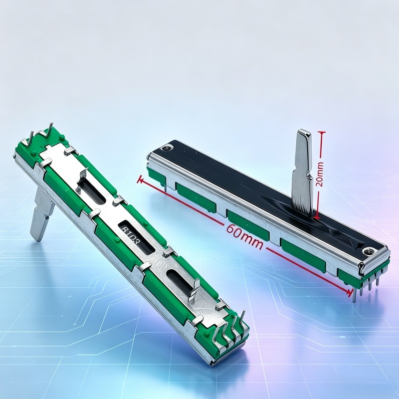 Potentiometer 10K - قطعة واحدة 6Pin 10KB×2 DCV1024 مقياس