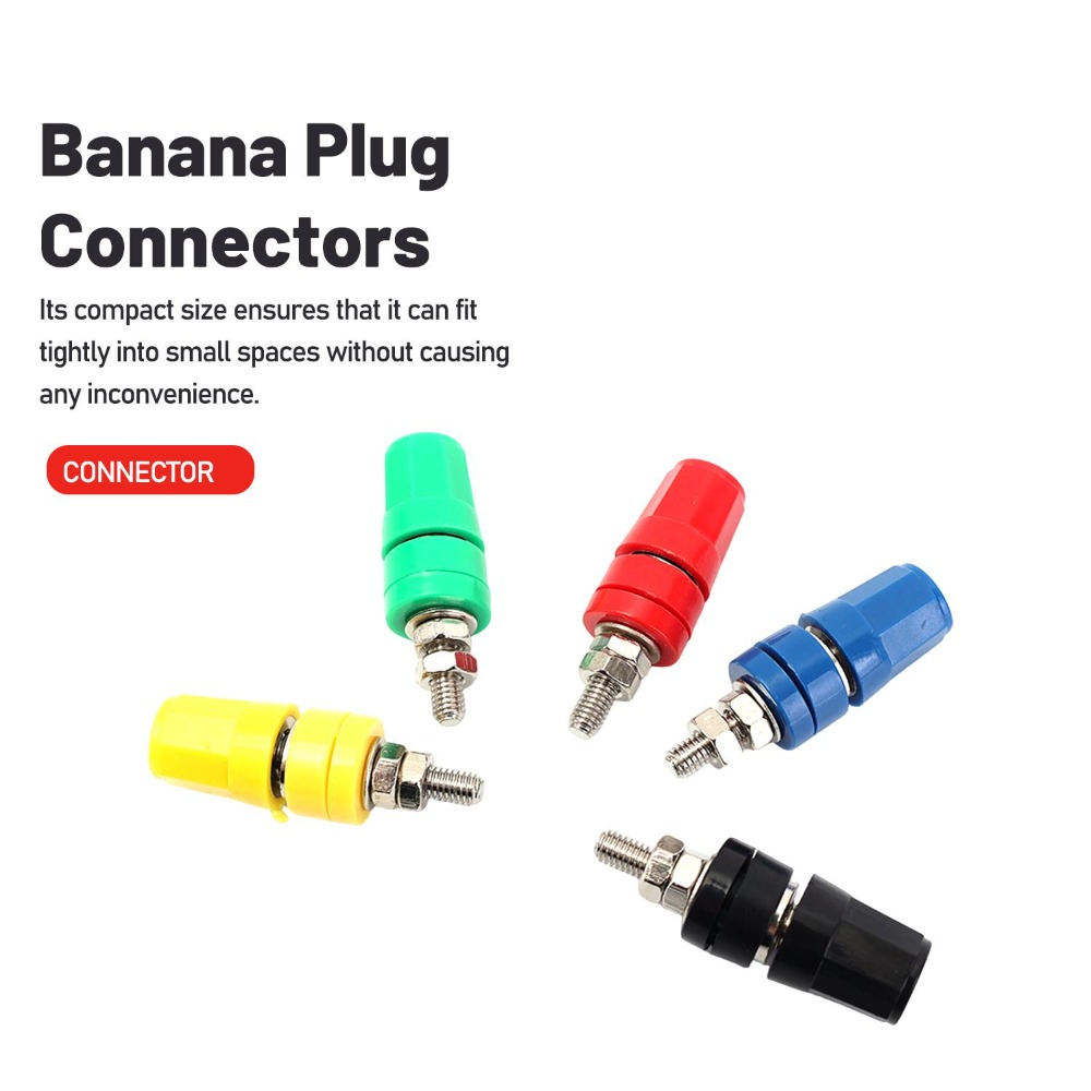 1-6 قطع موصل طرفي مقبس موزع 4  - مراجعة Banana Plug وسعره