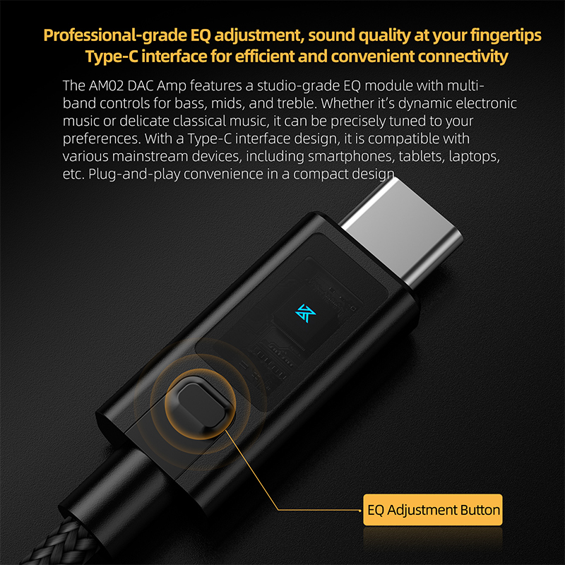 KZ AM02 TYPE-C TO 3.5 يدمج وظي - مراجعة Headphone Amplifier وسعره