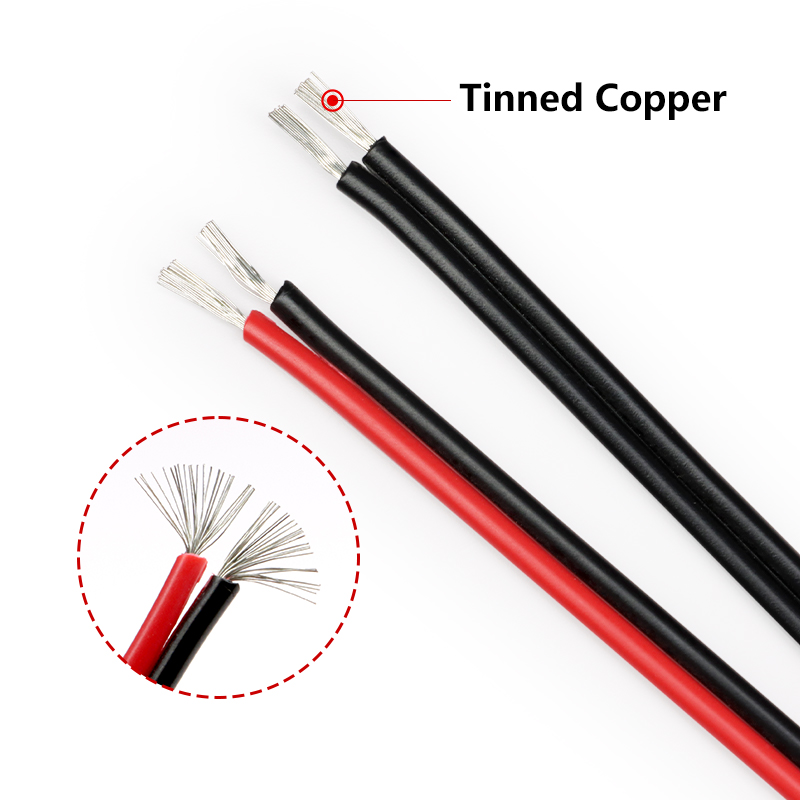 2 ~ 50 متر 2Pin الأسلاك الكهرب - مراجعة Audio Jumper Wire وسعره