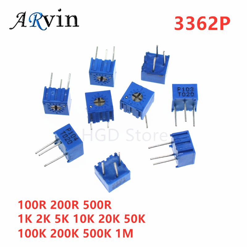 10 قطعة 3362P سلسلة المقاومة 1 - مراجعة Potentiometer 10K وسعره