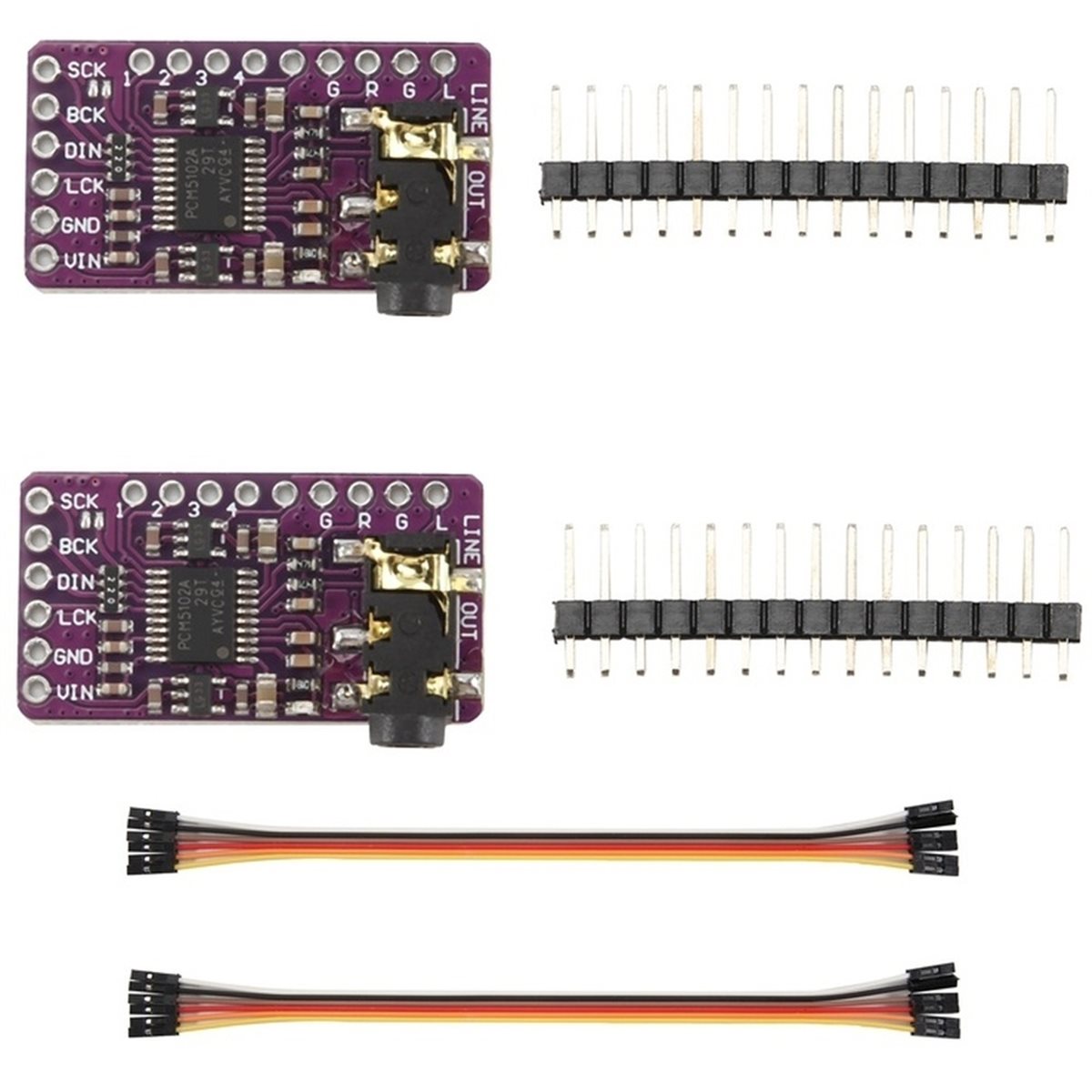 قطعتان من وحدة فك التشفير IIS  - مراجعة Pcm5102 وسعره