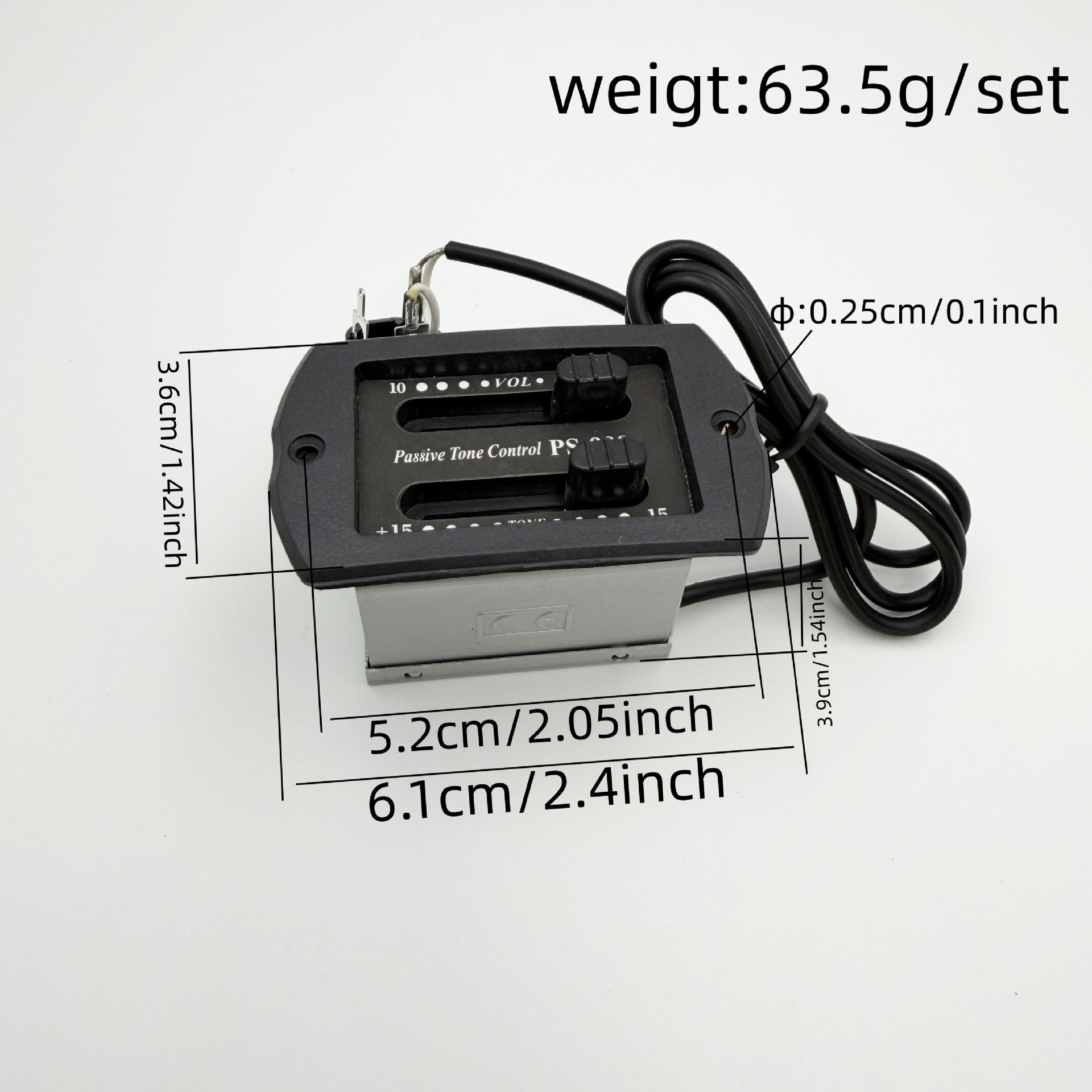 بيك أب للغيتار الفولك واليوكول - مراجعة Passive Preamp وسعره