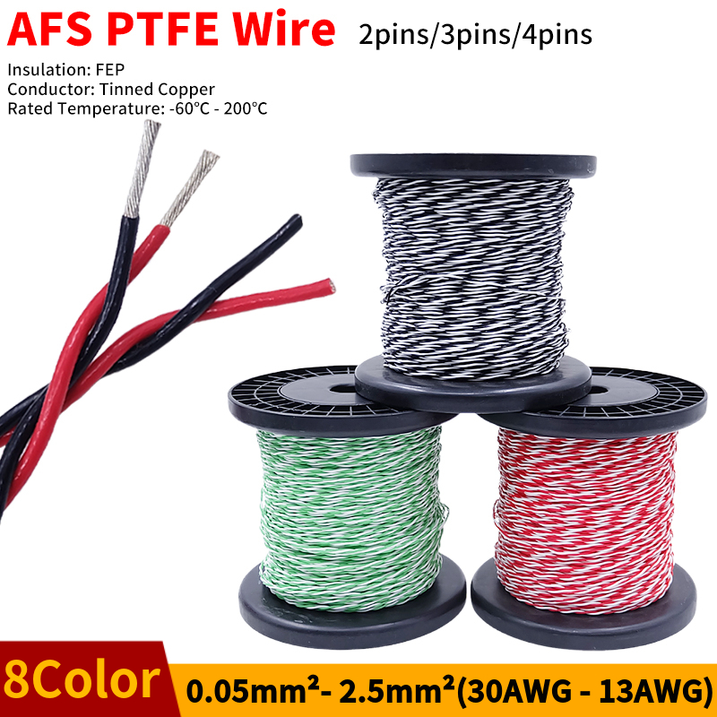 سلك PTFE AFS200 2 دبابيس 26/25 - مراجعة Audio Jumper Wire وسعره