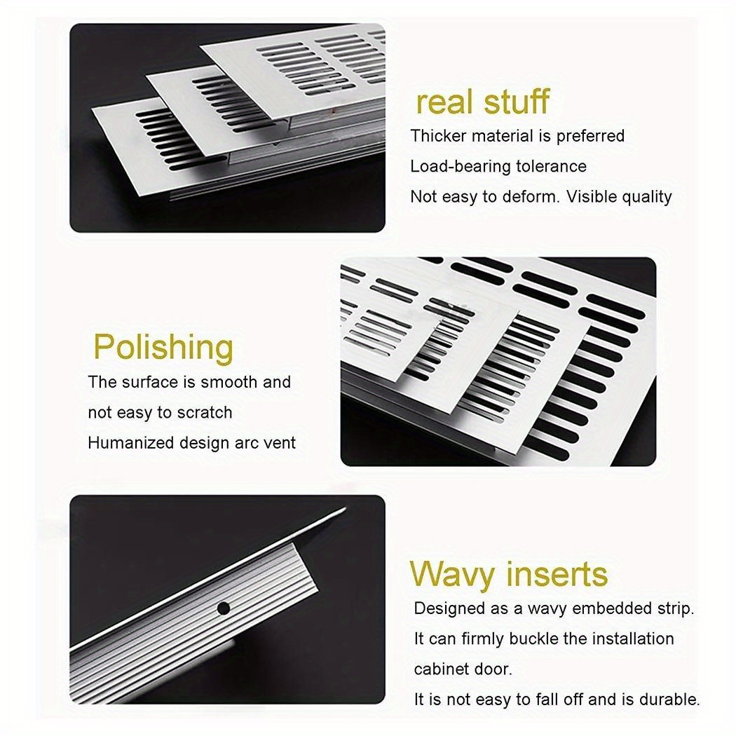 2 قطعة 80 مللي متر شبكة التهوي - مراجعة Ventilation Grille Aluminum وسعره