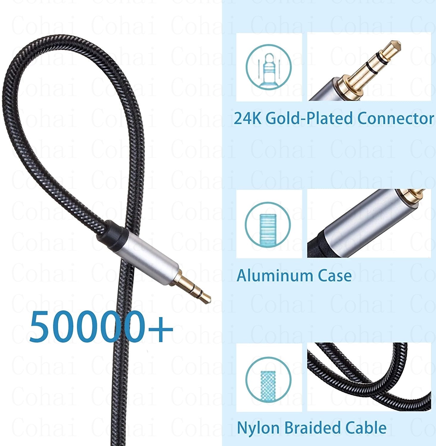 3.5 مللي متر جاك كابل الصوت جا - مراجعة Audio Jumper Wire وسعره