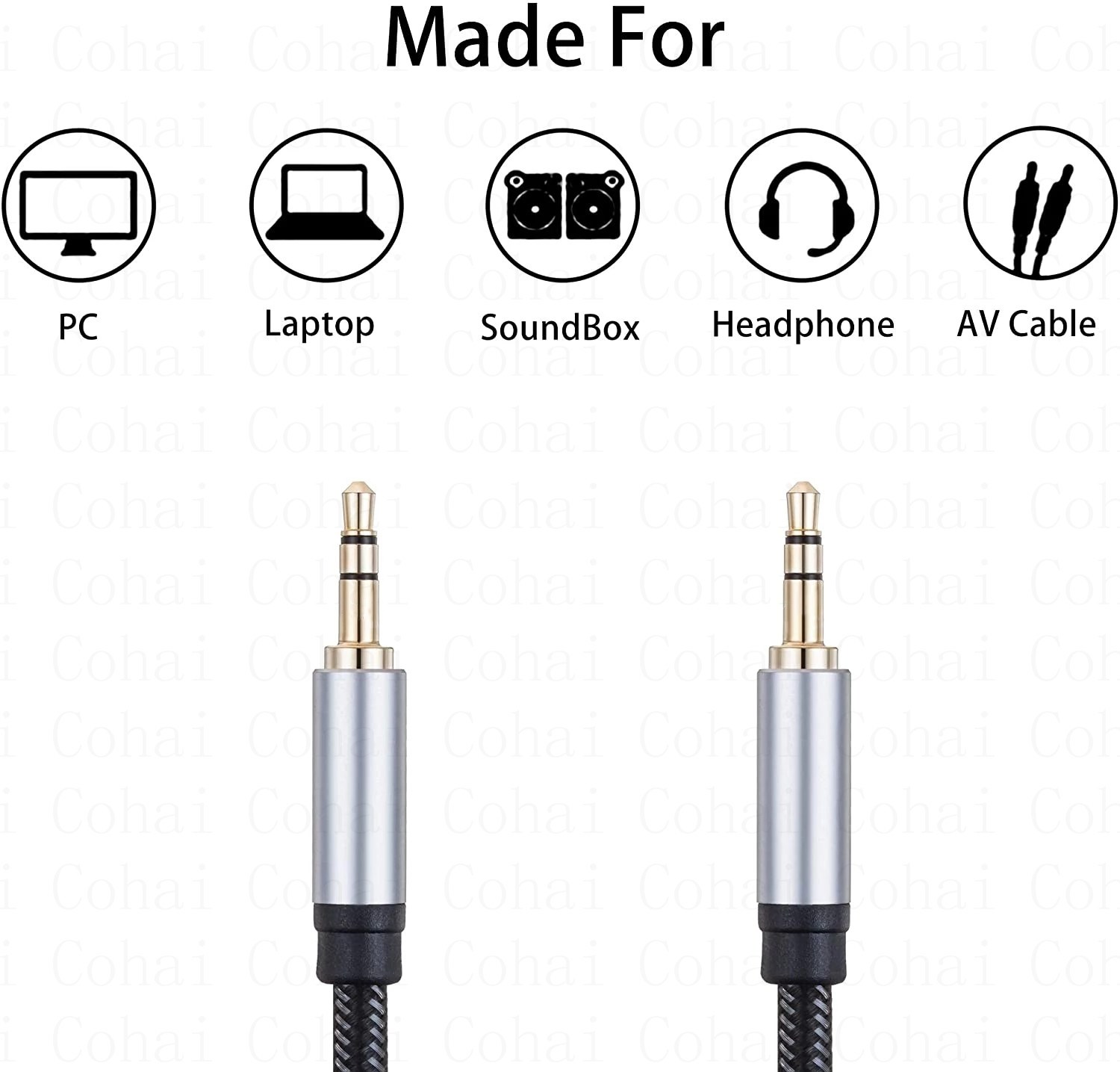 3.5 مللي متر جاك كابل الصوت جا - مراجعة Audio Jumper Wire وسعره