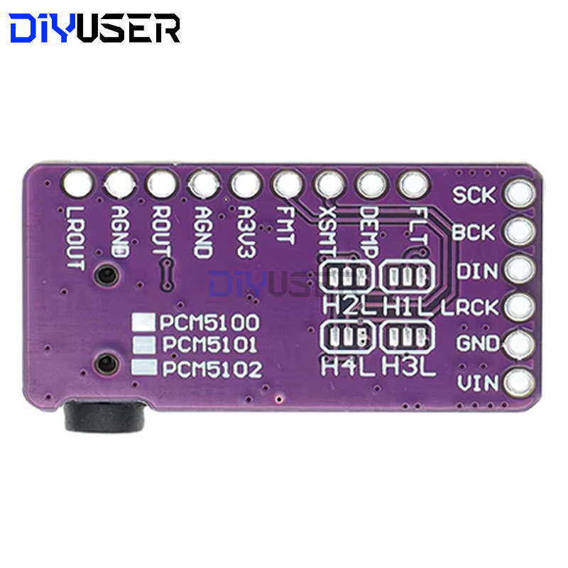 جهاز فك تشفير DAC ، مشغل I2S ل - مراجعة Pcm5102 وسعره