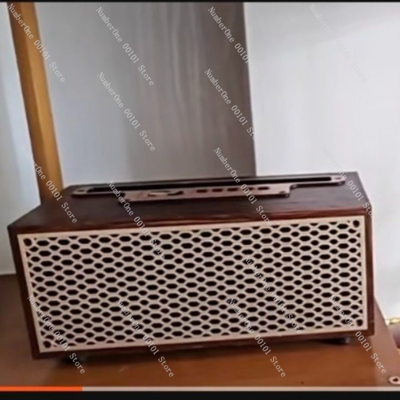 مكبر صوت بلوتوث خشبي عتيق مع م - مراجعة Speaker Driver وسعره
